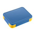 thumbnail image 1 of Fiambrera Bento con compartimentos, caja de almacenamiento Bento para picnic, 5 compartimentos, contenedor de aperitivos para el hogar, al aire libre Azul amarillo, 1 of 8