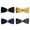 Black+Gold+Dark Gray+Dark Blue, variant on 4 PCS Men Solid Pre-tied Velvet Crystal Bowtie Wedding Party Tuxedo Bow Tie
