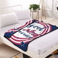 Vsdgher God Bless America Patriotic Star Blanket Double Sided Fleece