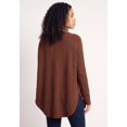 thumbnail image 2 of Ellos Plus Size Scoopneck Long Sleeve Pullover Poncho Sweater, 2 of 4