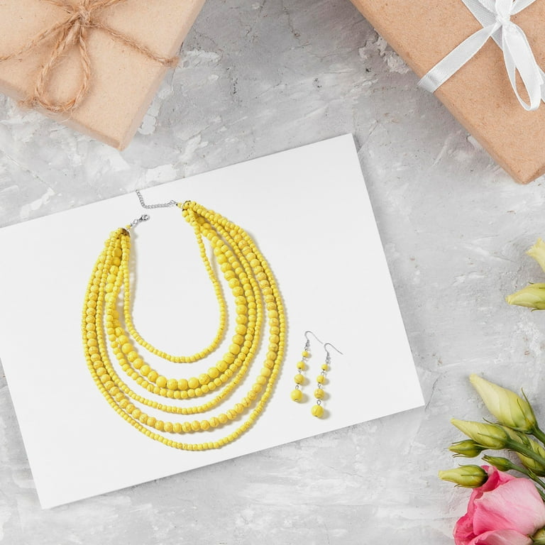 Yellow costume hot sale jewelry sets