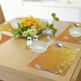 thumbnail image 4 of Ambesonne Orange Place Mats Set of 4, Easter Themed Ornate, Standard Size, Orange Yellow White, 4 of 6