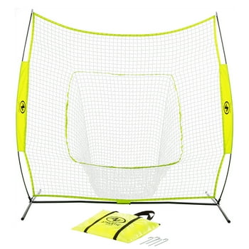 Athletic Works 7 Ft. x7 Ft. Hit Pitch Training Net for Baseball and Softball, Baseball Protective Screens