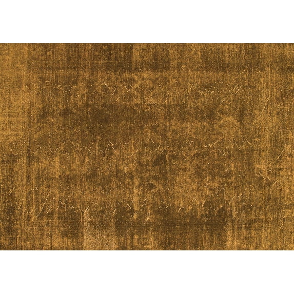 Ahgly Company Indoor Rectangle Abstract Orange Modern Area Rugs, 4' x 6'