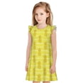 thumbnail image 1 of Balery Gold Pineapple Camisón de princesa para niñas, pijama de algodón con mangas abullonadas, suave y bonito.-Small, 1 of 6