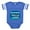 Royal Blue, variant on CafePress - FIN Whale Talk Tail - Cute Infant Baby Football Bodysuit