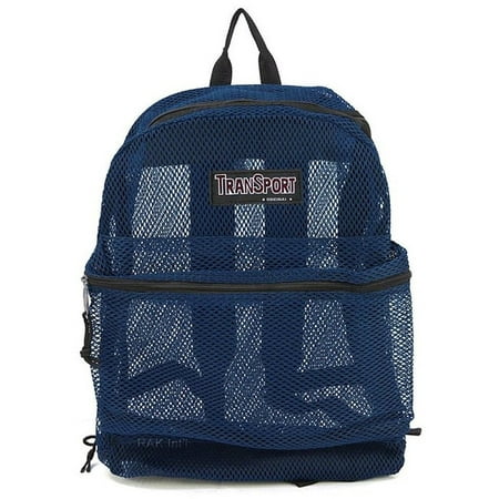 Mesh Backpack - Travel Sport Transparent See Through Mesh Backpack/ School Bag