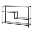 thumbnail image 2 of Uttermost Leo Iron and Glass Accent Console Table in Aged Gunmetal Gray, 2 of 5