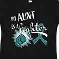 thumbnail image 4 of Inktastic Ovarian Cancer Awareness My Aunt is a Fighter Boys or Girls Toddler T-Shirt, 4 of 5