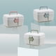 thumbnail image 5 of Inteprter Caja de medicinas elegante, materiales gruesos, gran capacidad, hebilla de seguridad, almacenamiento de doble capa, fácil Almacenamiento y organización del hogar polvo nórdico, 5 of 6