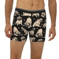 thumbnail image 2 of Cauagu French Bulldog Print Men's Boxer Briefs, Funny & Cute Underwear Elastic Waistband Briefs Ideal Gift for Men,1-Pack, 2 of 7