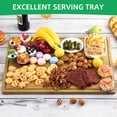 thumbnail image 6 of BENESKY Extra Large Cutting Board, 24"X18" Bamboo Cutting Boards for Kitchen with Juice Groove and Handles Kitchen Chopping Board for Meat Cheese board Heavy Duty Serving Tray, 6 of 6