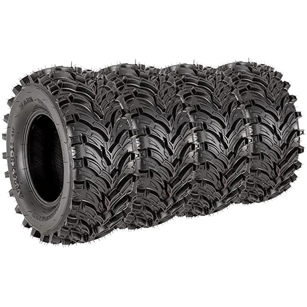 SUPERGUIDER Set of 4 New ATV Tires 24x812 Front & 24x911 Rear /6PR