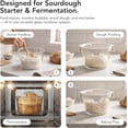 thumbnail image 4 of Genicook Glass Measuring Cup with Lid, 2 Pack (24 & 71 oz) Vanila, BPA Free Borosilicate, Airtight Leakproof, Ideal for Sourdough Starter, Fermentation & Baking, Microwave & Oven Safe, 4 of 9