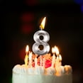 thumbnail image 2 of Birthday Candles Extended Big Number Candle Multicolor 3D Design Cake Topper Decoration For Any Celebration Outdoor Candle Holder Large Wooden Candle Holders Clear Candle Holder Candle Holder for, 2 of 4
