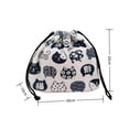 thumbnail image 2 of 1Pc Japanese Style Drawstring Lunch Box Storage Bag For Travel Picnic Portable Easy Wash Bento Lunch Box Tote Pouch, 2 of 6