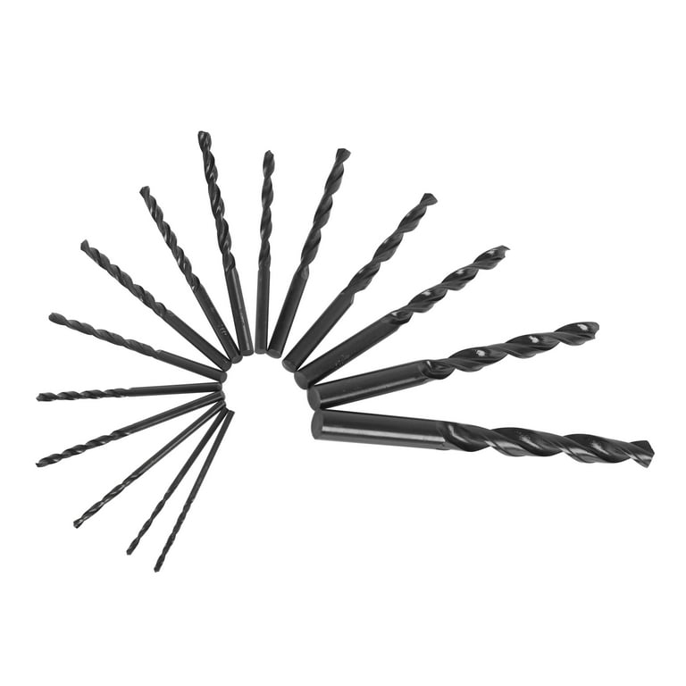 Hyper Tough 15-Piece Click Fit Drill Bit Set, High-Speed