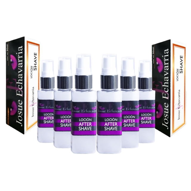 Set de 6 Lociones After Shave Josue Echavarria Natural
