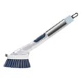 thumbnail image 1 of PENGXIANG Long Handled Pot Scrubbing Brush With Dishwashing Liquid Dispenser, 1 of 3
