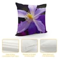 thumbnail image 4 of Wet Purple Columbine Pillow Case, 4 of 5