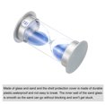 thumbnail image 3 of Uxcell 15 Minute Sand Timer, Sandy Clock, Count Down Sand Glass, Blue Sands, 3 of 5