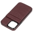 thumbnail image 3 of Funda para teléfono tipo billetera Funda protectora para teléfono multifuncional con soporte de hebilla magnética para iPhone 13 Pro Marrón, 3 of 5