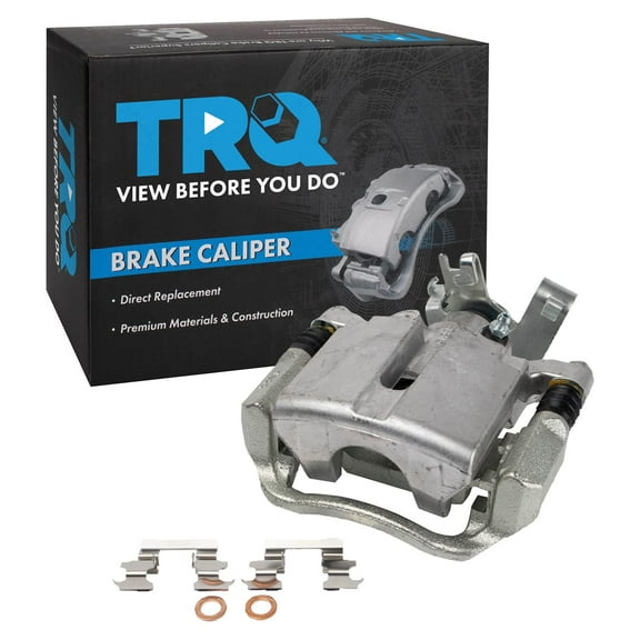 TRQ Rear Right Brake Caliper w/Bracket Passenger Side Compatible with 2005-2008 Chevrolet Cobalt 2008-2010 HHR 2004-2012 Malibu 2007-2009 Pontiac G5 2005-2010 G6 Saturn Aura 2004-2007 Ion