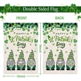 thumbnail image 2 of St Patricks Day Garden Flag 12x18 Double Sided, Burlap Happy St Patricks Day Flag, Saint Patricks Gnomes Small Garden Flag, Horseshoe Beer Shamrocks Yard Flags Outdoor Decorations, 2 of 5