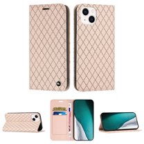 TECH CIRCLE for Apple iPhone 13 RFID Blocking Wallet Case with Cash Credit Card Slots,Magnetic Closure Flip Holder Shockproof Phone Cover,Pink