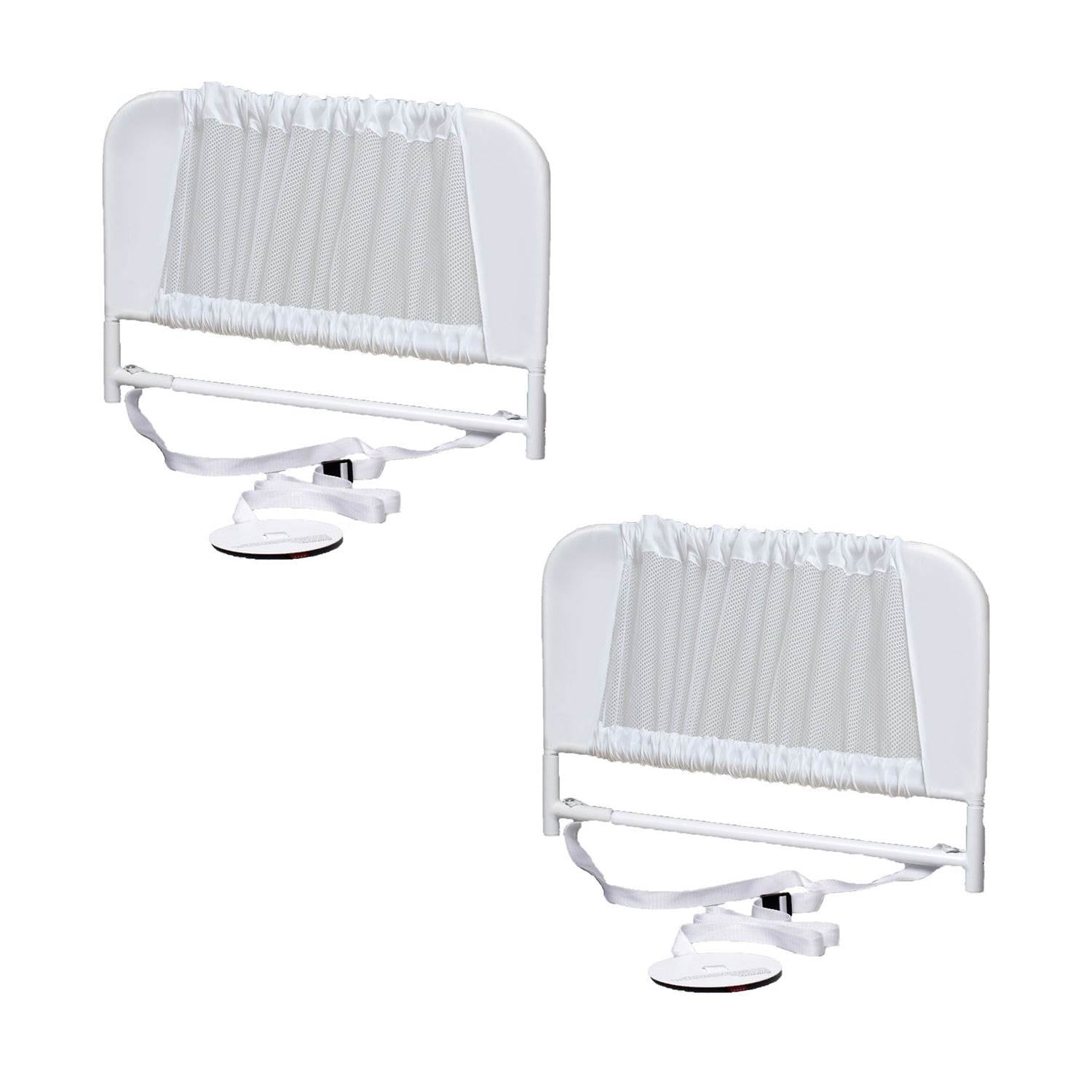 KidCo Convertible Mesh and Steel Telescopic Toddler Bed Rail, White (2