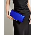 thumbnail image 3 of REMANLAN Women's Holographic Patent Envelope Evening Clutch Purse, Royal Blue, 3 of 8