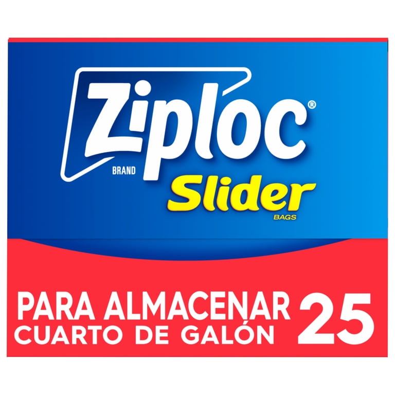 3 pack) Ziploc® Brand Slider Quart Food Storage Bags with Power