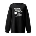thumbnail image 3 of Kiplyki Pullover Women's Printed Loose Long Sleeve Blouse Round Neck Trendy Pullover Tops Sweatershirt, 3 of 4