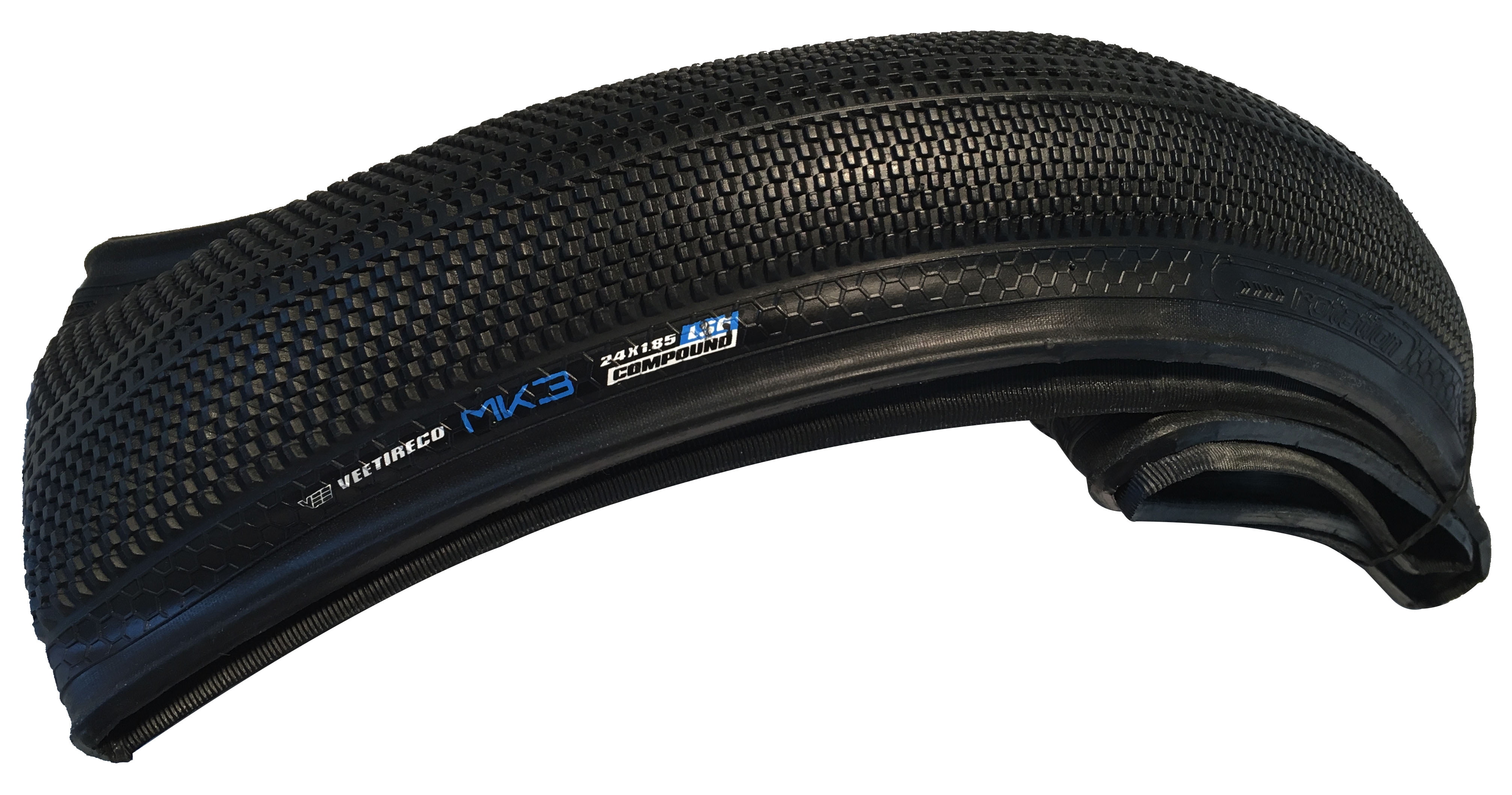 Vee Tire BMX MK3 24X1.75 Folding Bead Bike Tire 47-507 Low Specific Gravity BMX 