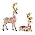 thumbnail image 3 of Baoblaze 2 Pieces Reindeer Statues Animal Sculptures Collection Desktop Table Centerpiece Red, 3 of 8