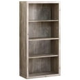 thumbnail image 2 of Home Square 4 Adjustable Shelves Wood Bookcase Set in Taupe Gray (Set of 2), 2 of 4