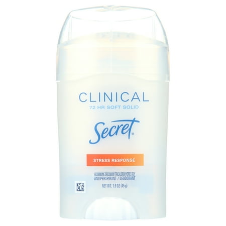 Secret Clinical Strength Soft Solid Female Antiperspirant and Deodorant, Stress Response, 1.6 oz