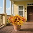 thumbnail image 6 of 1 Autumn Ground Artificial Flower Fall Artificial Topiary Trees Shrubs Topiary Faux Flowers for Outdoor Artificial Outdoor Shrubs, 6 of 7
