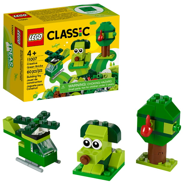 LEGO Classic Creative Green 11007 Building Kit to Inspire Imaginative Play (60 Pieces) - Walmart.com