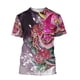 thumbnail image 4 of Camiseta con estampado de samurái para hombre, camisa holgada con cuello redondo, manga corta, estilo sorpresa, ropa de calle, Harajuku, verano, 3D, 4 of 4