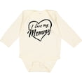 thumbnail image 3 of Inktastic I Love My Mommy in Black Chalk Heart Boys or Girls Long Sleeve Baby Bodysuit, 3 of 5