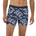 thumbnail image 2 of Salouo Dragon Pattern Men's Boxer Briefs, Soft & Breathable Underwear Elastic Waistband Briefs for Men,1-Pack, 2 of 7