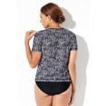 thumbnail image 3 of Swimsuits for All Women's Chlorine Resistant Swim Tee Rash Guard, 3 of 5