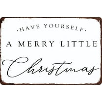 Have Yourself a Merry Little Christmas Metal Tin Sign Funny Christmas Signs Santa Wall Decor for Home Cafe Bar 8x12 Inch