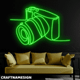 thumbnail image 2 of Craftnamesign Camera Line Art Neon Sign, Studio Wall Art, Photography Wall Decor, 2 of 4