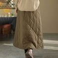 thumbnail image 4 of GJSYRH Women's Puffer Skirt Winter Warm High Waisted A-Line Quilted Down Skirts, 4 of 5