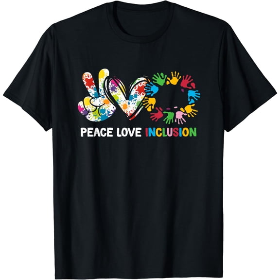 Peace Love Inclusion Sped Squad Special-Ed Teacher Daycare T-Shirt