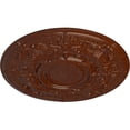 thumbnail image 3 of 28 1/8"OD x 1 3/4"P Oslo Ceiling Medallion (Fits Canopies up to 10 1/2"), Hand-Painted Burnished Mahogany Crackle, 3 of 6