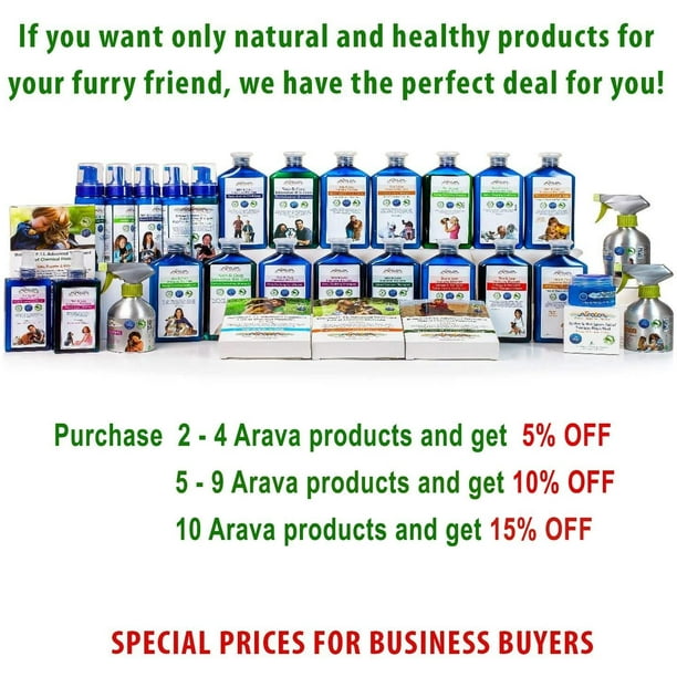 Arava Tear Stain Remover Eye Stain Cleaner for Dogs Cats Natural Ingredients 26 Dead Sea Minerals Safe Effective for Pets Double Action Removes Tear