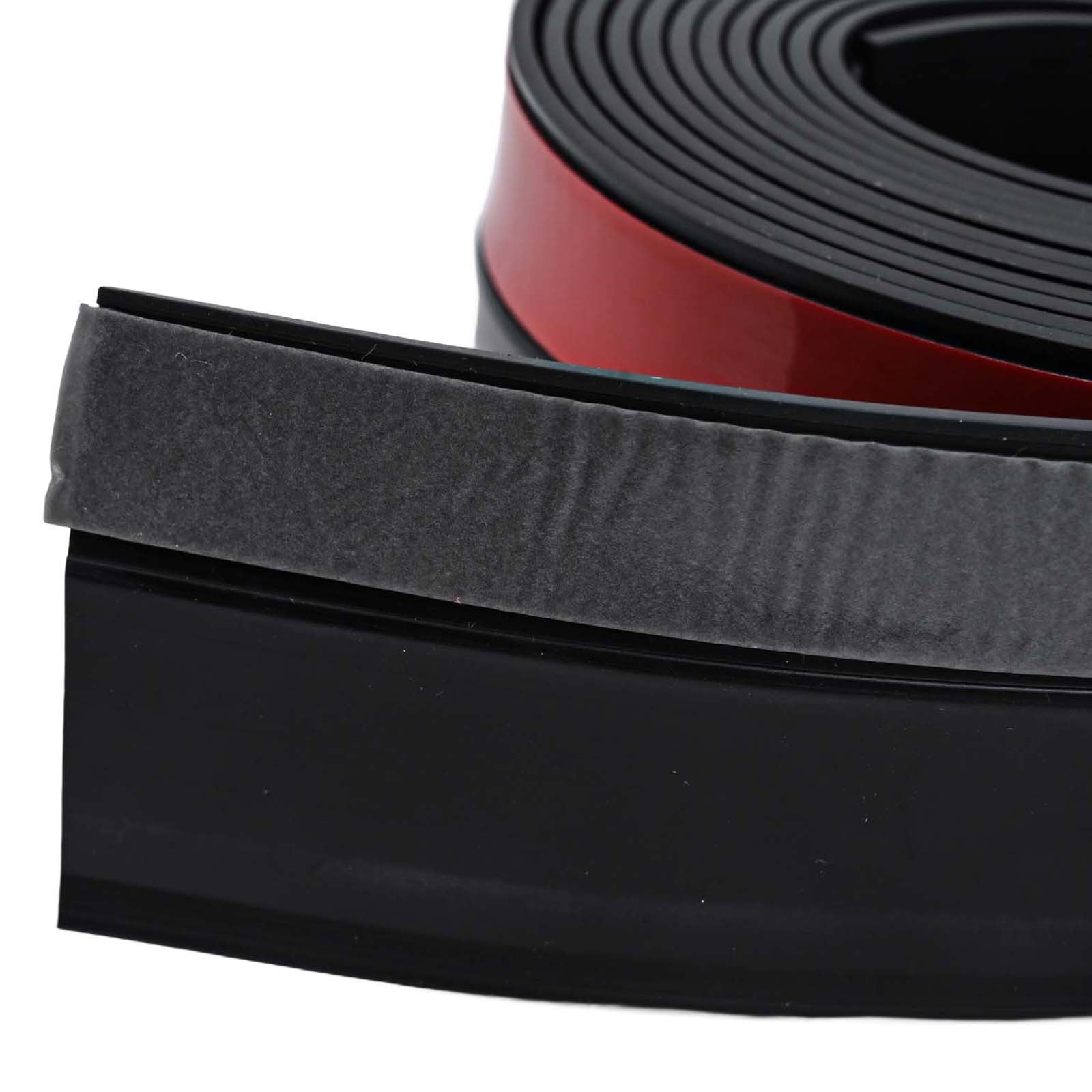 300Cm Garage Door Weather Multipurpose Home Edge Replacement Full Wrap Dustproof Portable Adhesive Seal Strip Bottom Rubber Tr Black